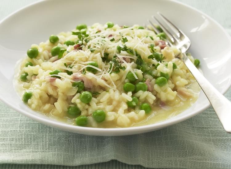 Risotto Ham and Peas